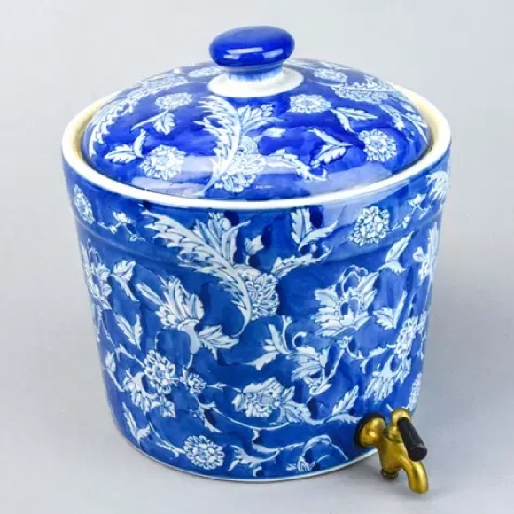 NANTUCKET Chinoiserie Floral Ceramic Beverage Dispenser, Excellent Condition - Picture 6 of 6